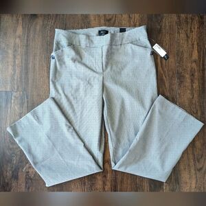 NWT Reitmans 18 Black and White Houndstooth Boot Cut Pull On Stretch aSlacks